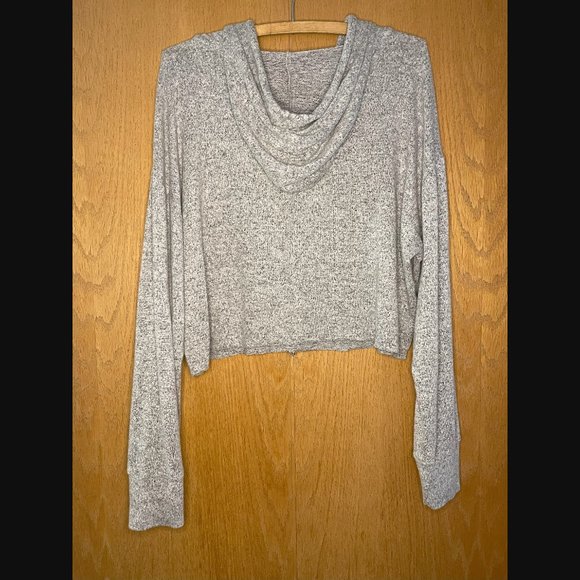 So Lounge Life Cropped Cozy Pullover Hoodie Size L - Picture 3 of 5